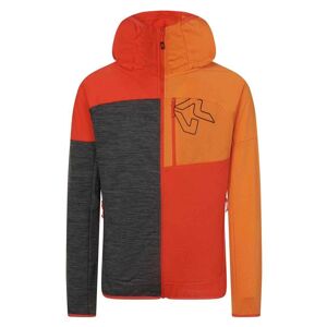 Rock Experience Sweatshirt Med Fuld Lynlås Kobra Fz Orange S Mand