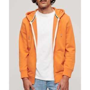 Superdry Sweatshirt Med Fuld Lynlås Essential Logo Ub Orange M Mand