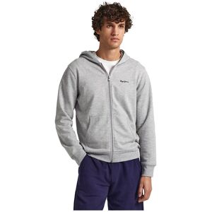 Pepe Jeans Sweatshirt Med Fuld Lynlås Terry Hoody Grå L Mand