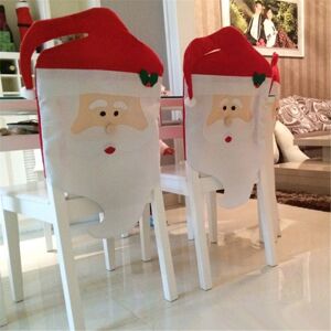 MTK Cloth Hat Christmas Snowman Tableware Chair Cover Home Decor