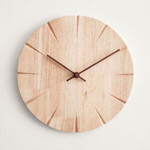 shopnbutik 12 inch Solid Wooden Wall Clock Home Living Room Wall Clock Decorative Clock
