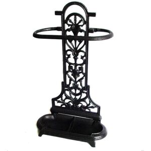 Highlands Old fashioned Umbrella stand in cast iron, black lacquered