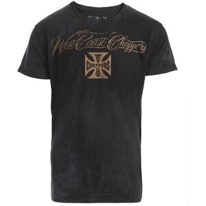 West Coast Choppers Kortærmet T-shirt Eagle Crest Sort L Mand