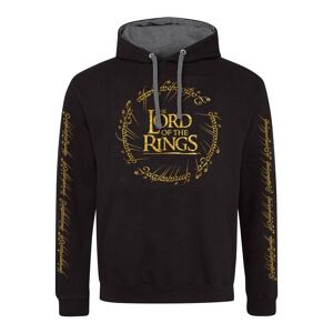 Lord Of The Rings Unisex-hættetrøje med guldfolie til voksne