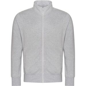 Awdis Unisex Campus Heather Sweatshirt med lynlås til voksne