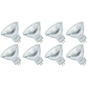 VTERLY 8 Pack MR16 50 watt halogenreflektorlamper - varm hvid, dæmpbar