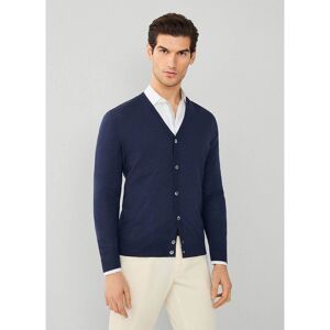 Hackett Cardigan Gmd Merino Silk Cdi Blå 2XL Mand