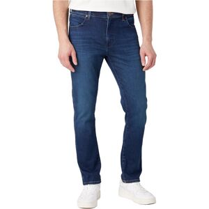 Wrangler Larston Slim Tapered Fit Jeans Blå 30 / 32 Mand