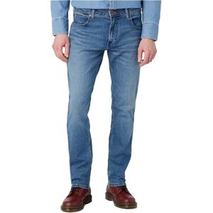 Wrangler Greensboro Regular Straight Jeans Blå 32 / 32 Mand