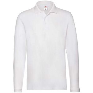 Fruit of the Loom Mens Cotton Pique Long-Sleeved Polo Shirt