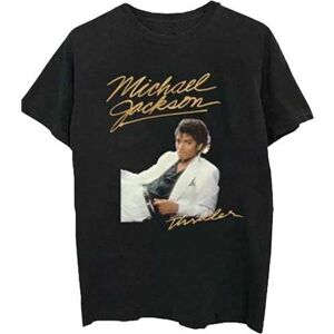 Michael Jackson Unisex T-Shirt: Thriller White Suit (Small)