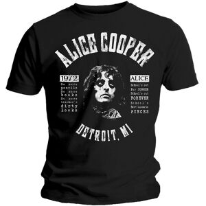 Alice Cooper Unisex T-Shirt: School's Out Lyrics (X-Large)