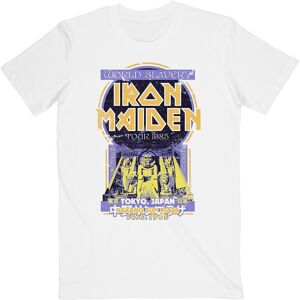 Iron Maiden Unisex T-Shirt: Powerslave Japan Flyer (Medium)