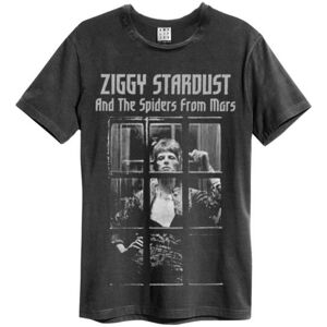 David Bowie: Rise And Fall Amplified Vintage Charcoal Medium T Shirt