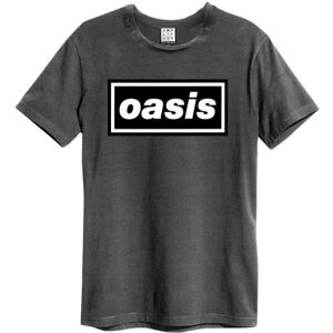 Oasis: Logo Amplified Vintage Charcoal Medium T Shirt