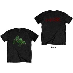 Gorillaz Unisex T-Shirt: Group Green Geep (Back Print) (Medium)