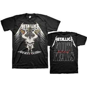 Metallica Unisex T-Shirt: 40th Anniversary Forty Years (Back Print) (Medium)