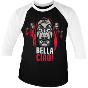 La Casa De Papel - Bella Ciao! Baseball 3/4 Sleeve Tee Large