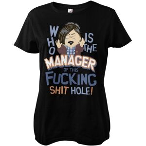 SOUTH PARK Who Is The Manager Of This Shit Hole Girly Tee Medium