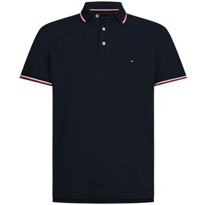 Tommy Hilfiger Kortærmet Poloshirt Core Tipped Slim Blå 2XL Mand