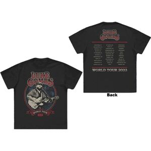 Luke Combs Unisex T-Shirt: Tour '23 Guitar Photo (Back Print & Ex-Tour) (Medium)