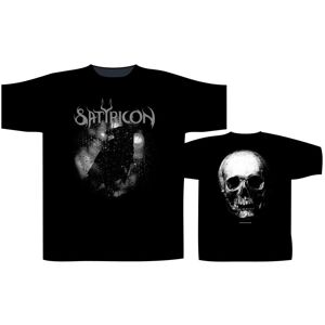 SATYRICON - BLACK CROW AND A TOMBSTONE T-SHIRT (X-LARGE)