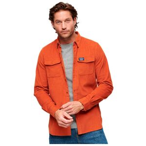 Superdry Lang ærmet Skjorte Trailsman Cord Orange L Mand