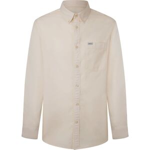 Pepe Jeans Lang ærmet Skjorte Crail Beige S Mand