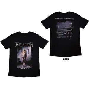 Megadeth Unisex T-Shirt: Countdown (Back Print) (Medium)