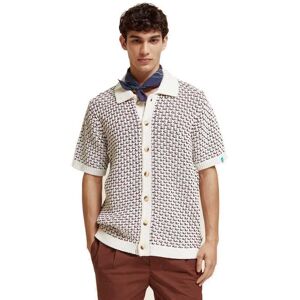 Scotch _ Soda Scotch & Soda Kortærmet Polo Structured Beige M Mand