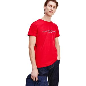 Tommy Hilfiger Kortærmet T-shirt Logo Rød L Mand