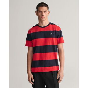 Gant Kortærmet T-shirt Bar Stripe Rød L Mand