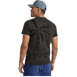 G-star Musa Stencil Pigment Dye T-shirt Med Korte ærmer Sort L Mand