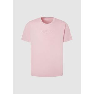 Pepe Jeans Emb Eggo T-shirt Med Korte ærmer Rosa XL Mand