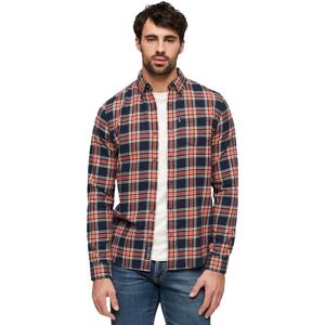 Superdry Lang ærmet Skjorte Vintage Check Orange L Mand