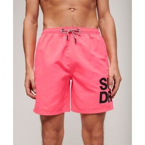 Superdry Svømmeshorts Sportswear Logo 17´´ Rosa L Mand