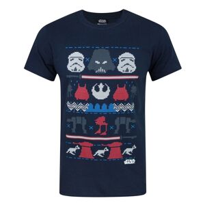 Star Wars Herre Dark Side Fair Isle jule T-shirt