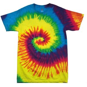 Colortone Børn/børn Rainbow Tie-Dye tunge T-shirt