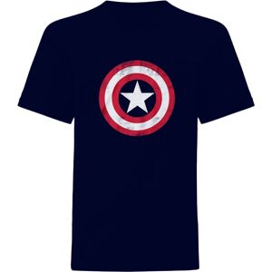 Captain America Unisex T-shirt med skjold til voksne