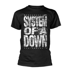 SYSTEM OF A DOWN - T-SHIRT, DISTRESSED LOGO