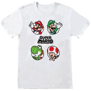 Super Mario Unisex T-shirt til voksne med cirkel