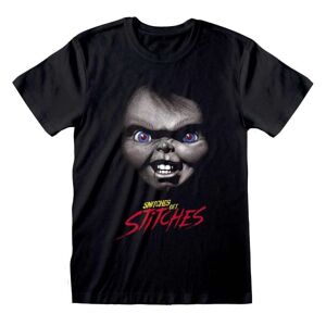 Childs Play Unisex T-shirt til voksne, hvor stikkere får sting af Chucky