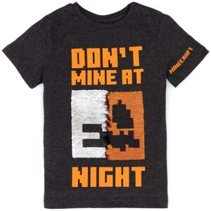 Minecraft Børn/børn Don´t Mine At Night Sequin Flip T-shirt