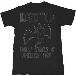 Led Zeppelin Unisex T-shirt til voksne USA 1977