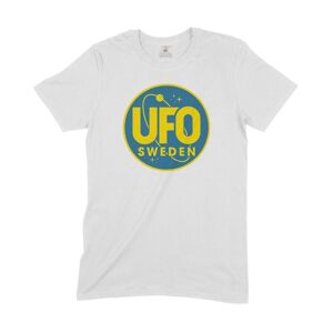 UFO SWEDEN - T-SHIRT, LOGO (VIT)