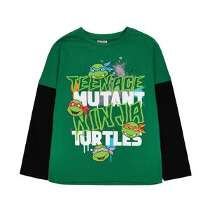 Teenage Mutant Ninja Turtles Boys Text Long-Sleeved T-Shirt