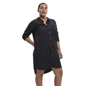 Vero Moda Curve Langærmet Kjole Sila Mix Sort 52 Kvinde