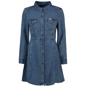 Wrangler Kjole 112350340 A Line Blå M Kvinde