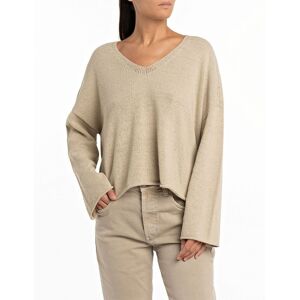 Replay V-hals Sweater Dk6068.000.g23640 Beige XS Kvinde