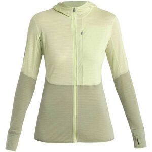 Icebreaker Merino 200 Realfleece Descender Fleecejakke Med Fuld Lynlås Beige L Kvinde